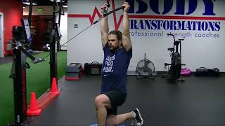 Cable iso face pull + overhead press