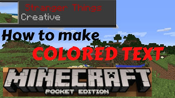 How To Make Colored Text In Minecraft Pocket Edition (2020)