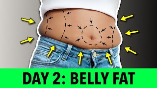 Day 2: Belly and Side Fat Burn //Home Exercises 