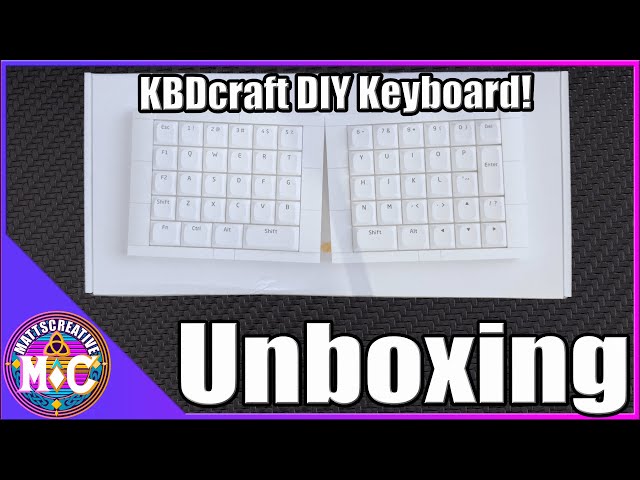 Unboxing KDBcraft's Israfel, an ergo split 50% White Lego build it