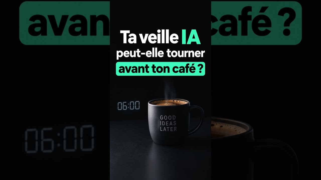 Ta veille IA peut-elle tourner avant ton café ?