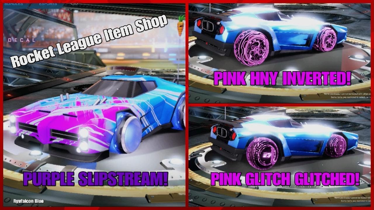 Rocket League Item Shop HDR🚀 [PURPLE SLIPSTREAM DECAL!]|Ryufalcon Blue