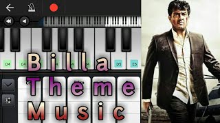 Video thumbnail of "Billa Theme Music | Notes & Chords | Yuvan Shankar Raja | Ajith Kumar | Piano | 110"