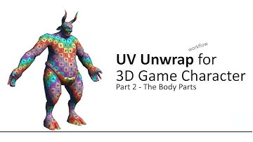 UV Unwrap Workflow for 3D Game Character : Part 2 - The Body Parts (Autodesk Maya)