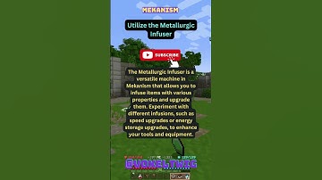 Mekanism Tips | Utilize The Metallurgic Infuser