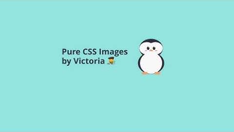Penguin - Pure CSS Speed Art (single div)