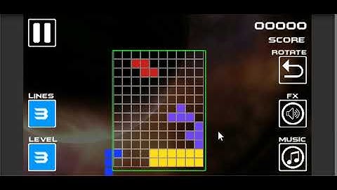 Unity2d: Tetris like game, move and rotate pieces.