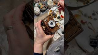 Vintage Camera turning into a Haunted Treasure #finnabair #mixedmedia #alteredart #oldcamera