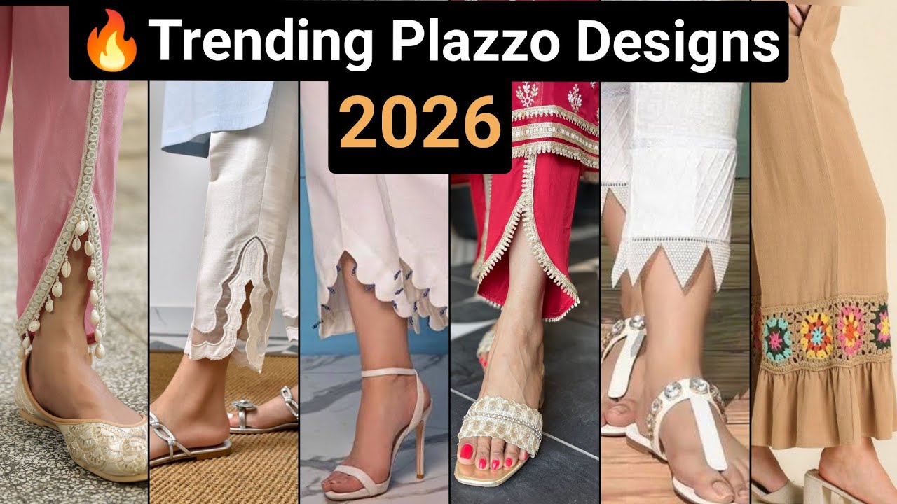 50+ Trending & Beautiful Plazzo Designs 2026 | Latest Women's Trousers | 