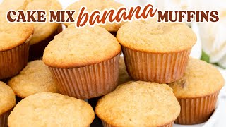 Make Banana Muffins with a Cake Mix