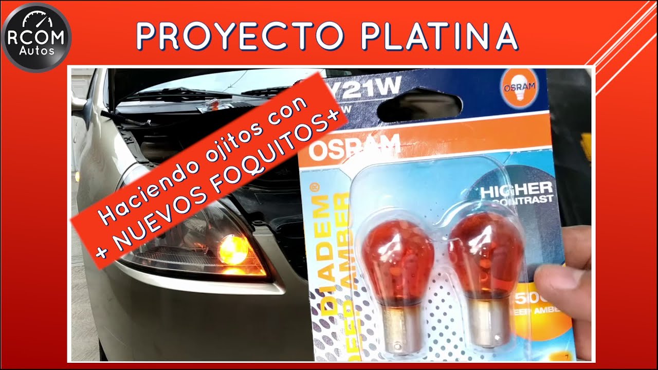 Como cambiar los focos de las direccionales de un nissan PLATINA