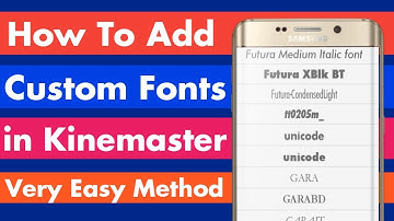 How To add Custom fonts in kinemaster || Kinemaster Fonts