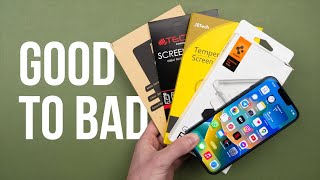 Testing Every Type Of Screen Protector For Iphone 14 13 From Terrible To Good