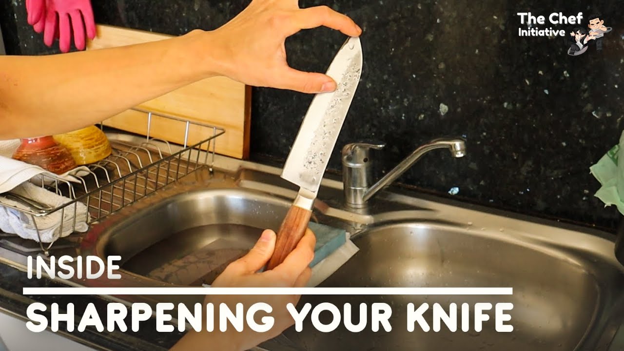 How To Sharpen Your Knife | Easy Chef's Way - YouTube