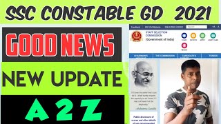 Ssc Constable GD 2021 New Vacancy, Notification A 2 Z