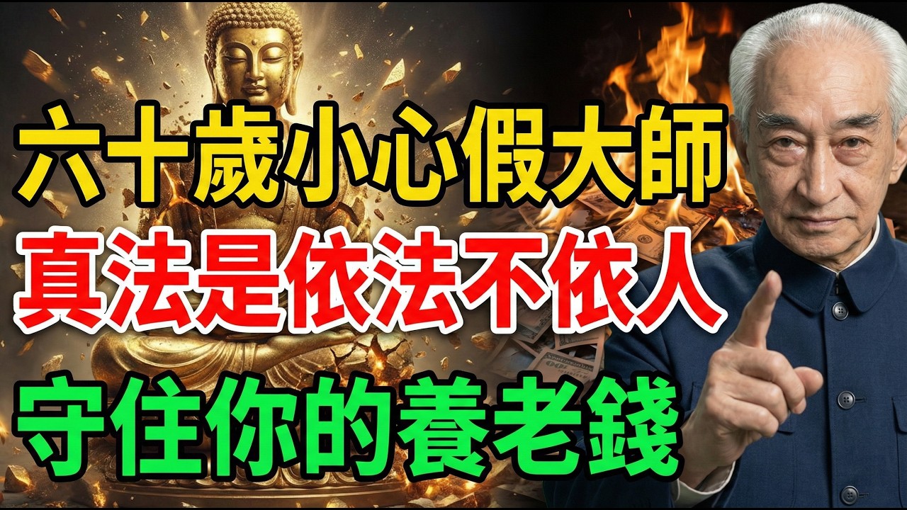 南懷瑾：養老錢被大師騙光，氣到中風癱瘓？佛陀臨終前的「五字救命真言」，99%的學佛人都忽視了！#南懷瑾 #依法不依人 #佛法 #佛教故事 #學佛 #修行 #退休生活 #防詐騙