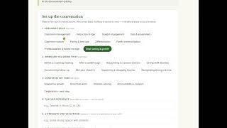 teacher coaching conversation builder