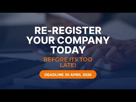 COMPANY REREGISTRATION | 20 APRIL 2026  DUE DATE