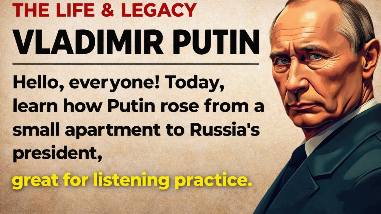 Learn English Through Story Level 2 – Vladimir Putin Story | English Listening Practice