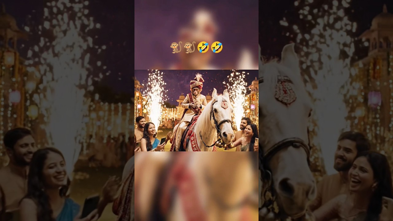 Monkey Becomes Groom on a Horse 😂 | Funny Wedding Baraat Video | Viral USA