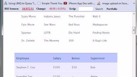 how to call a web service using jquery and draw grid in asp.net