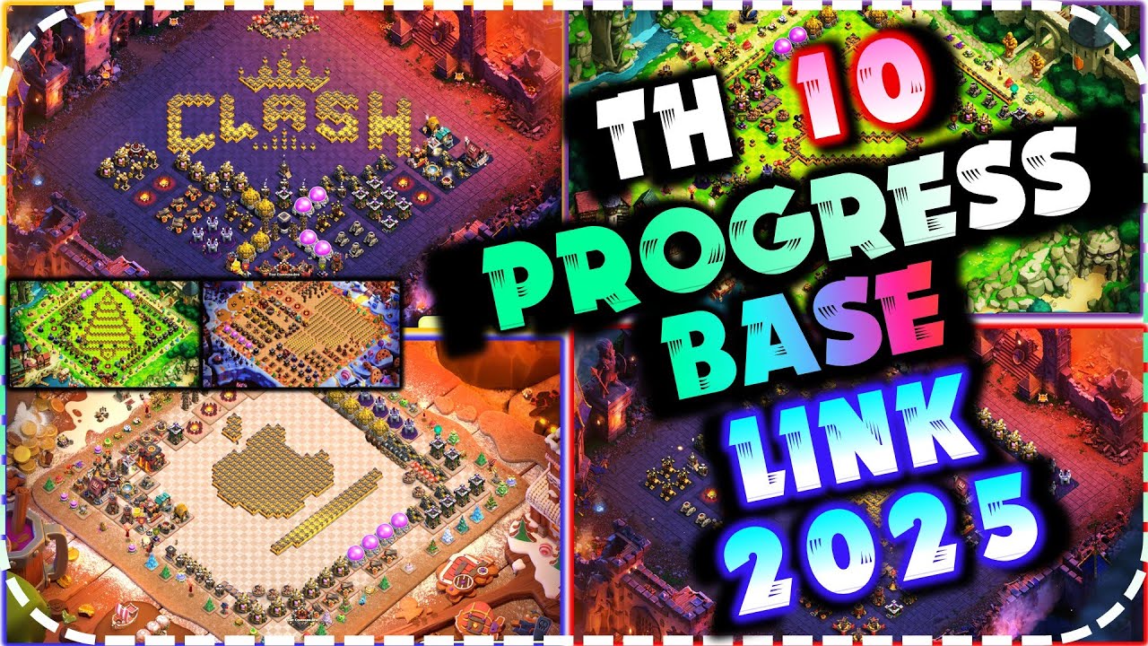 Build! TH10 PROGRESS BASE! TH10 Troll + Funny Base Link 2025