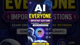 AI for Everyone | Important Questions