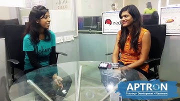 Congratulations to Ms. Akansha, PHP Developer, placed in SMT by APTRON Solutions