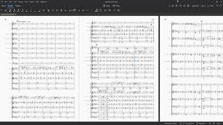 'Symphonic Overture' orchestral composition in Musescore