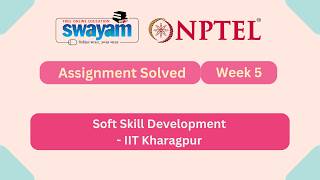 Soft Skill Development Week 5 || NPTEL ANSWERS || MYSWAYAM || #myswayam #nptel #nptel2026 screenshot 3
