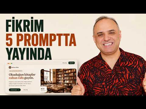Yıllardır Notlarımda Bekleyen Fikri 5 Promptta Yayına Aldım