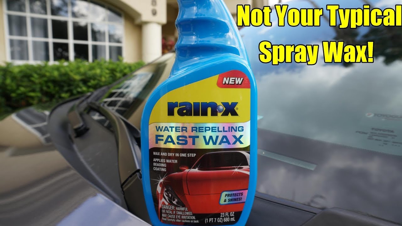 RainX Spray Wax Review on our Toyota Sienna SE minivan. - YouTube