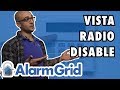 Disabling a Long Range Radio on a VISTA Alarm System