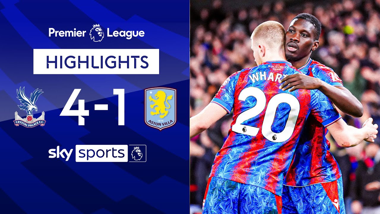 Ismaila Sarr bags birthday brace against Villa!  | Crystal Palace 4-1 Aston Villa | PL Highlights