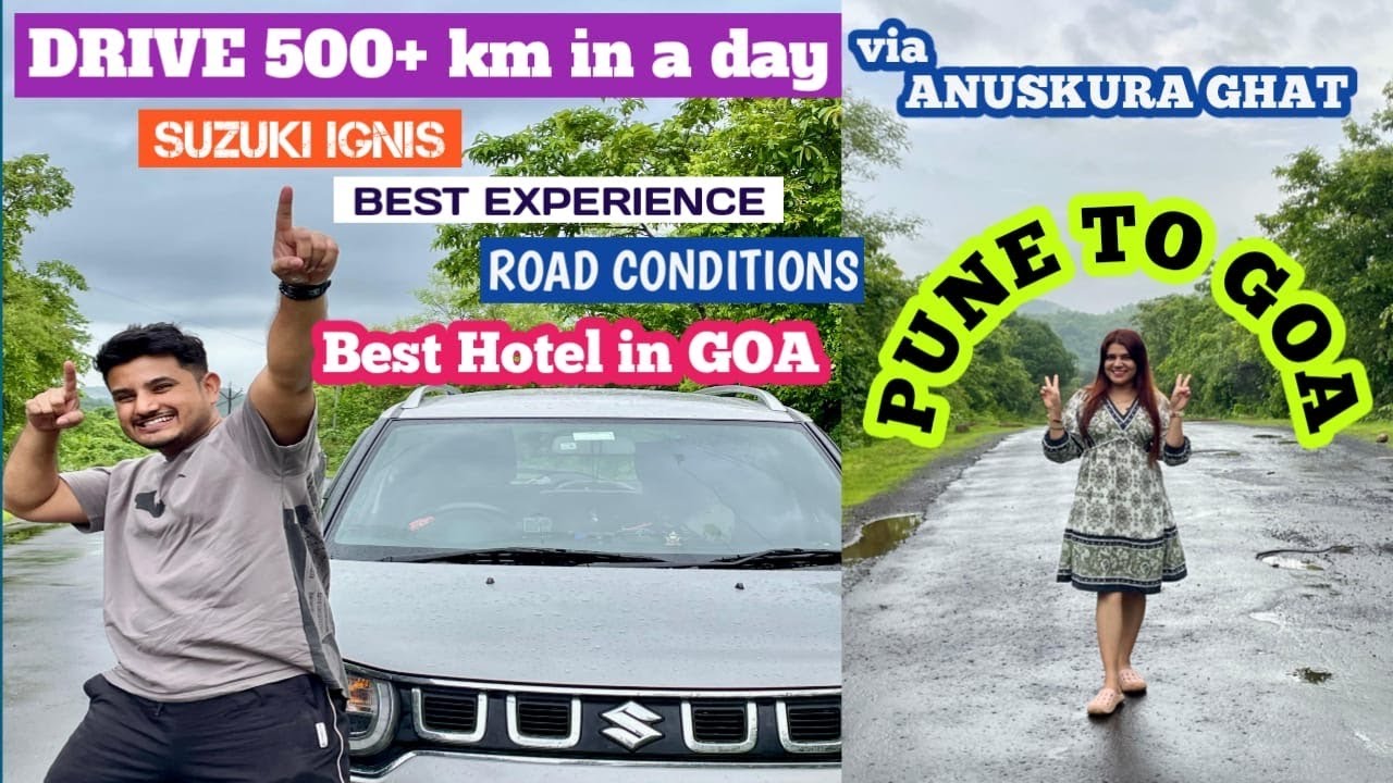 🏞️ Pune to Goa via Anuskura Ghat 🌄 | 500+ KM Epic Drive in My IGNIS 🚗🌴 | PRISA VLOGS