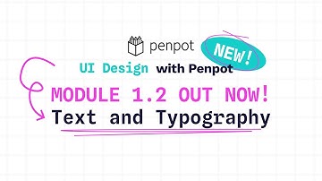 Text & Typography is now live! | UI Design Course with Penpot