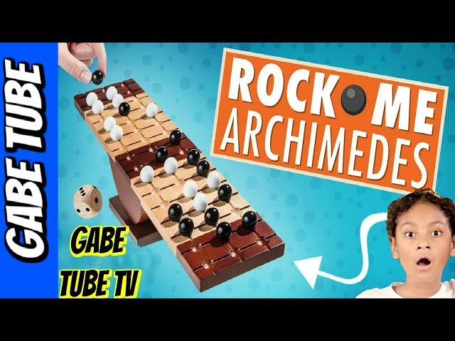 Top Toys ROCK ME ARCHIMEDES Best Strategy Game GABE vs DAD Game Night Gabe Tube TV class=