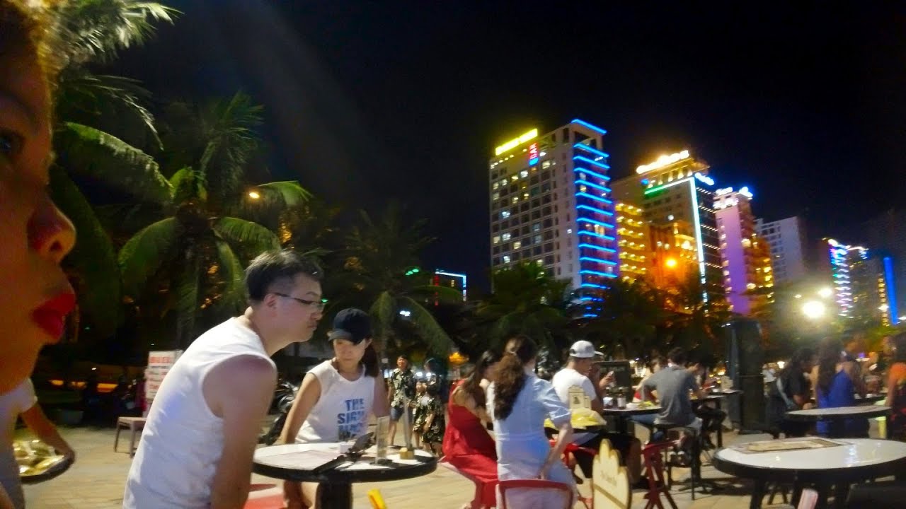 Da Nang Vietnam Beach At Night