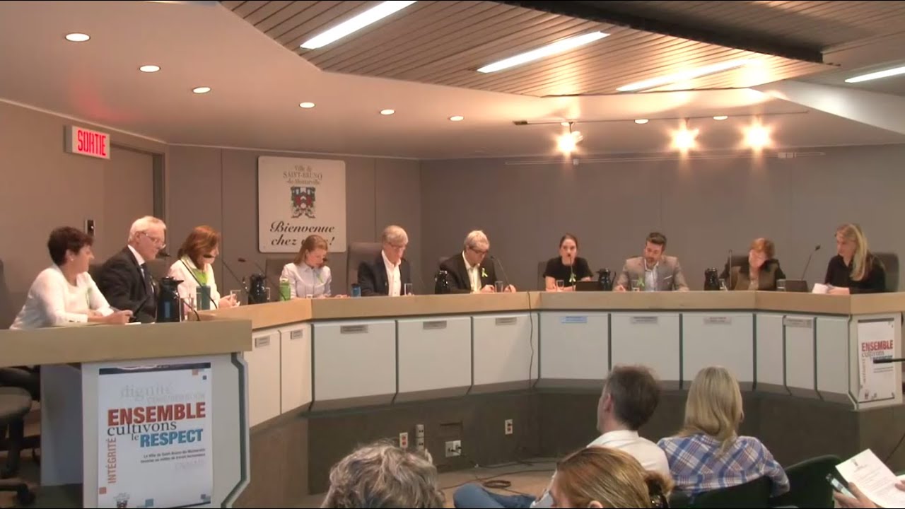 Séance du conseil municipal de SaintBrunodeMontarville, le 13 avril