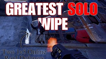The GREATEST Solo Wipe in my 5000 Hours - Rust Console (Movie)
