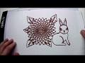 【paper cutting art】切り絵の日々　その２５　たんぽぽとウサギ