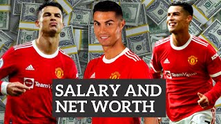 Cristiano Ronaldos Salary at MAN UTD per year, month, week, day, hour, minute, and second