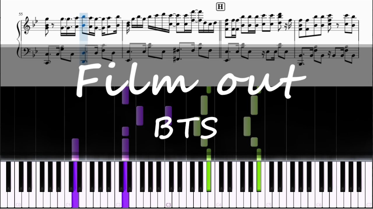 BTS (방탄소년단) - Film out | Piano Tutorial + Sheet Music