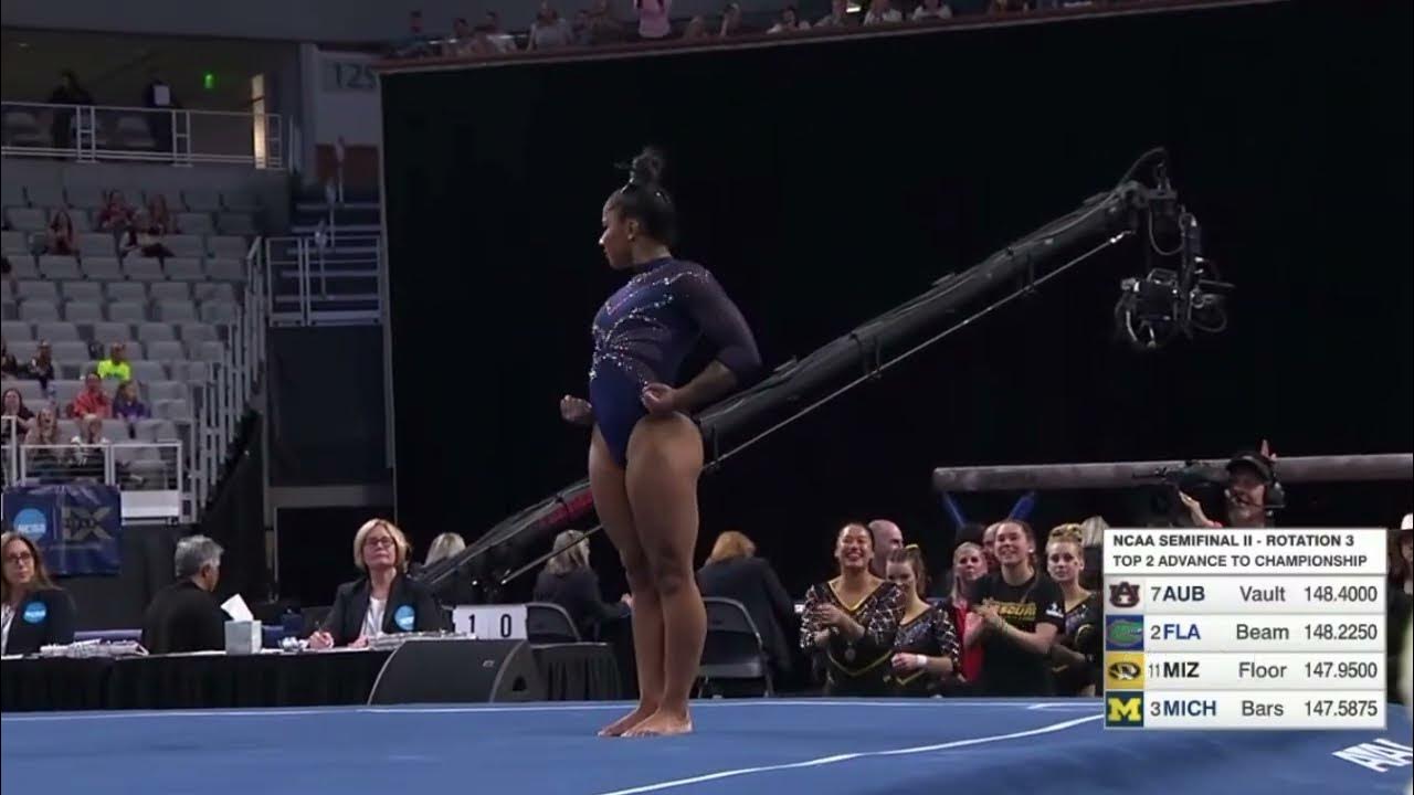 How would Jordan Chiles' Amazing Upgraded NCAA Floor Routine Score in