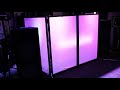 Vonyx 4 Panel Facade Front Lighting Mobile DJ Disco Booth Screens Foldable Panel