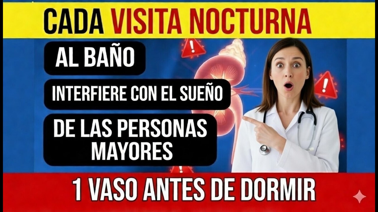 Un vaso por la noche y tus riñones ya no interferirán con tu sueño Recomendación médica   #maríajosé