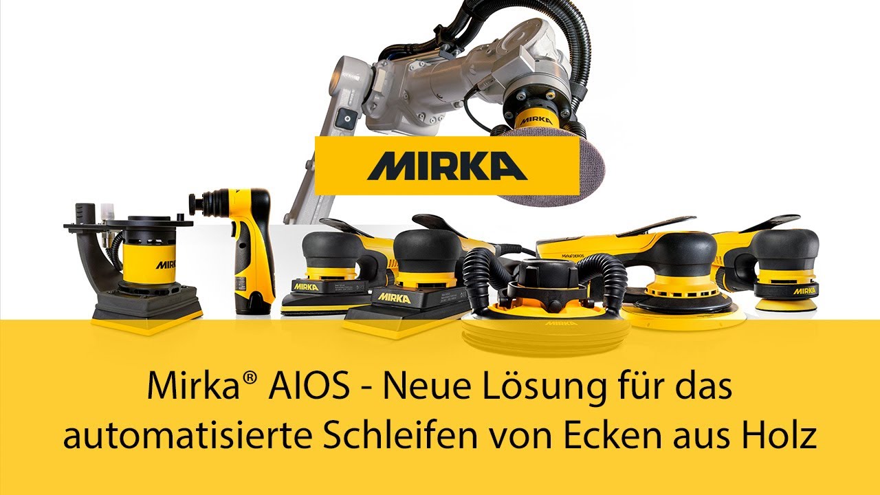 Mirka® AIOS - Neue Lösung für das automatisierte Schleifen von Ecken aus Holz