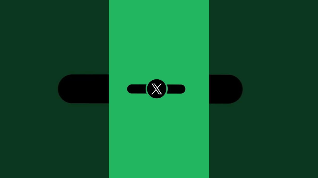 Twitter change logo to X | X Id animation green screen Background