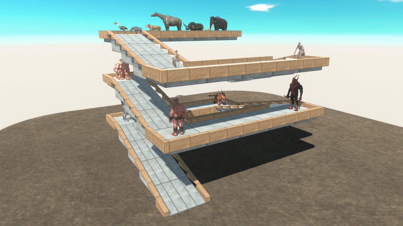 Escape from the Infernals Tower - Animal Revolt Battle Simulator