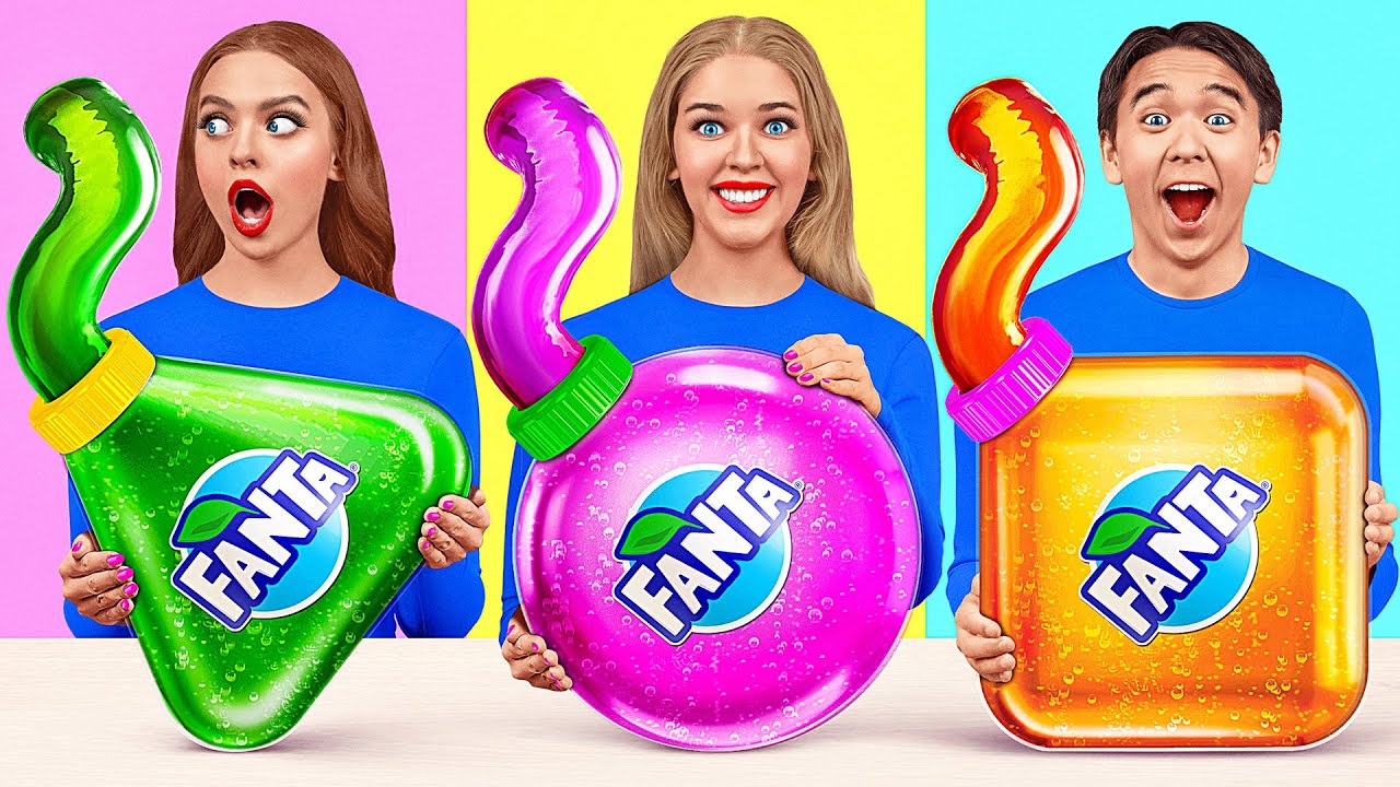 Geometric Shape Food Challenge | Crazy Challenge by Multi DO